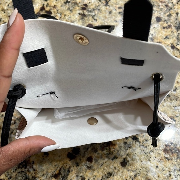 Designer White Plaid Mini Handbag - Picture 10 of 12